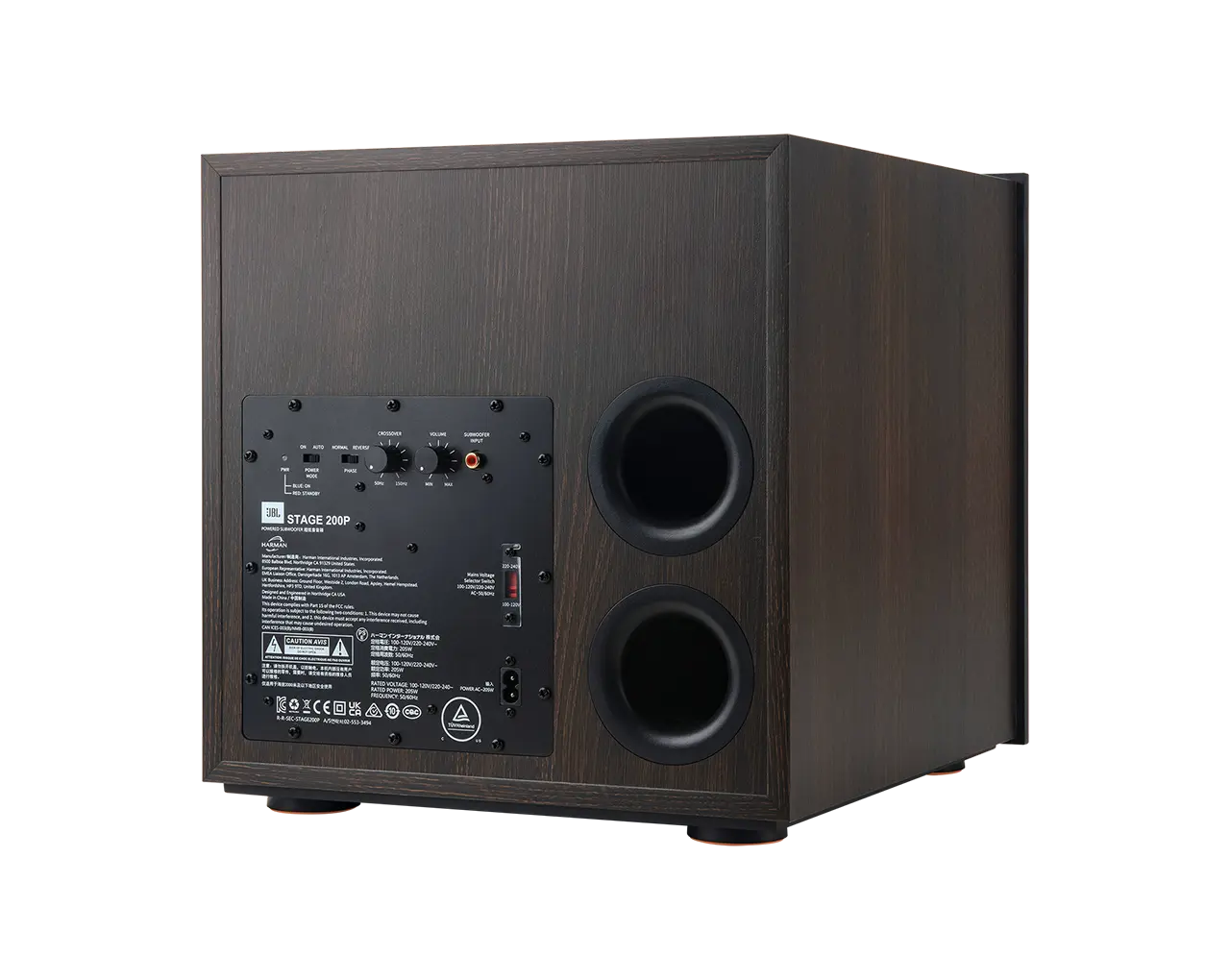 JBL Stage 220P aktivni nizkotonec | Espresso 2